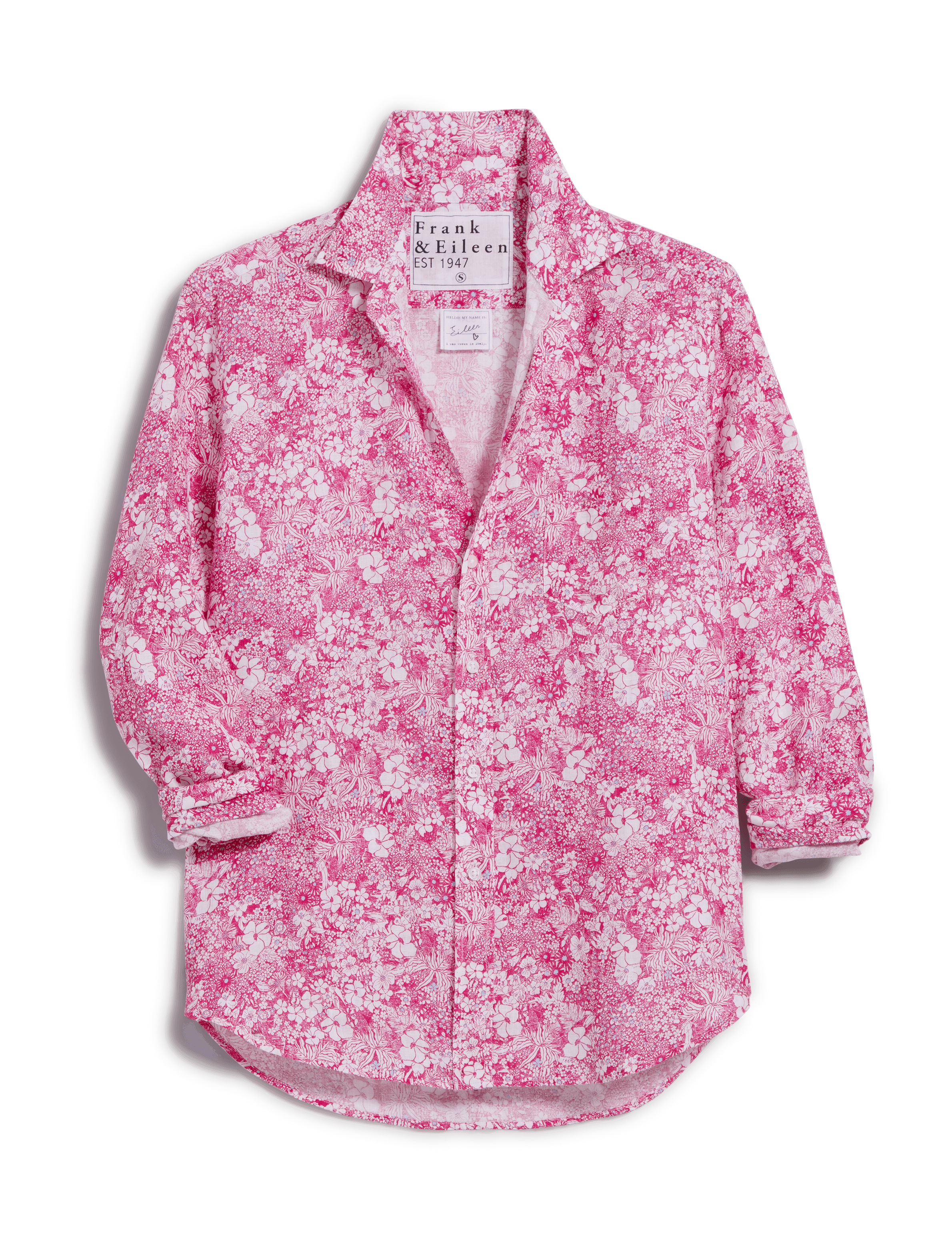 EILEEN Pink Floral, Italian Classic Linen