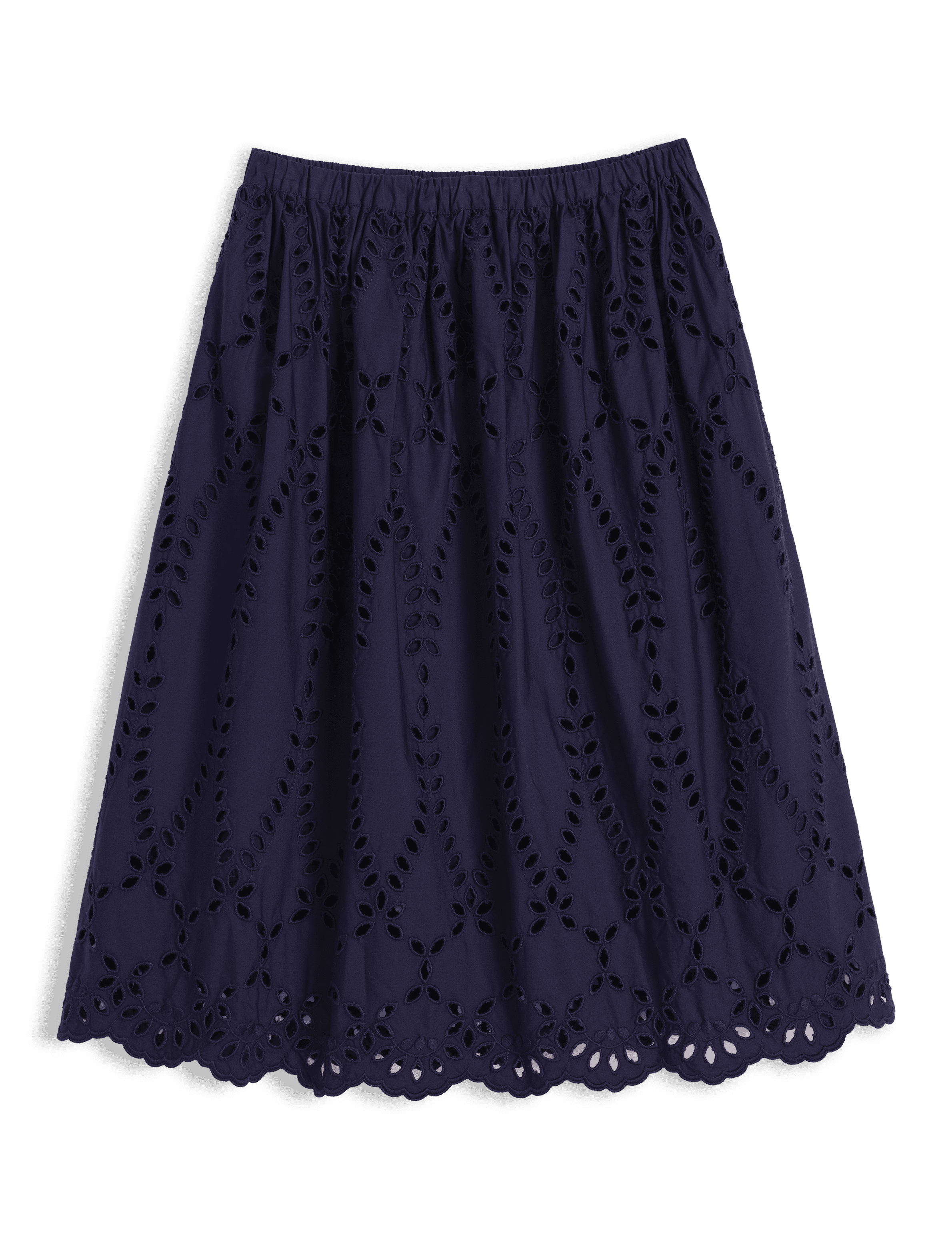 GRACE SKIRT Navy, Eyelet Cotton