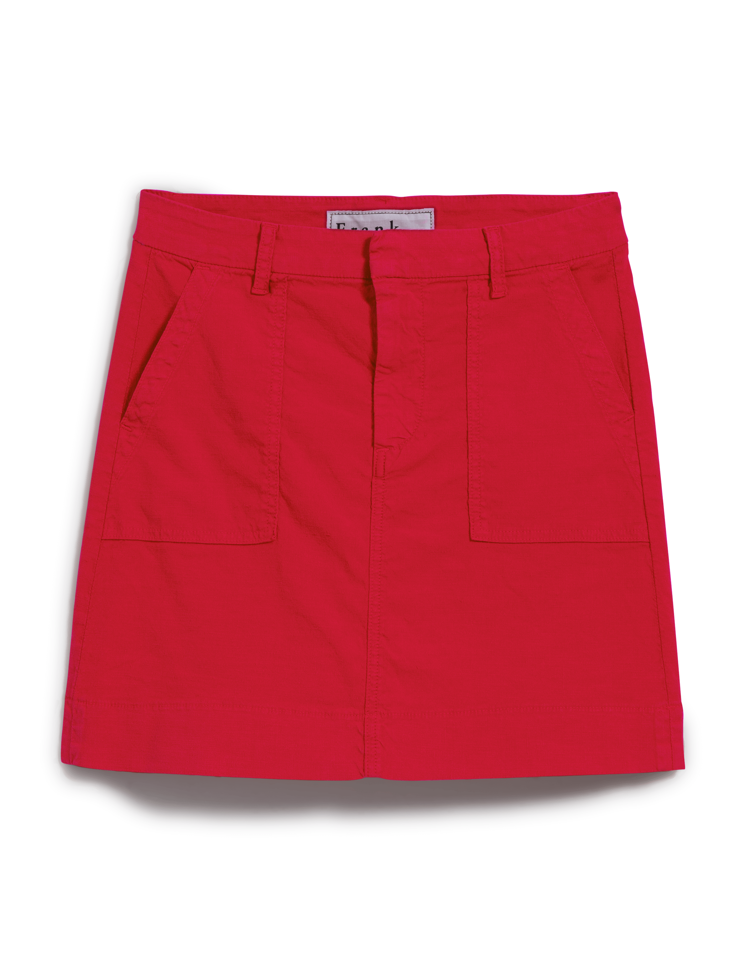 JAMESON SKIRT Double Decker Red, Italian Performance Linen