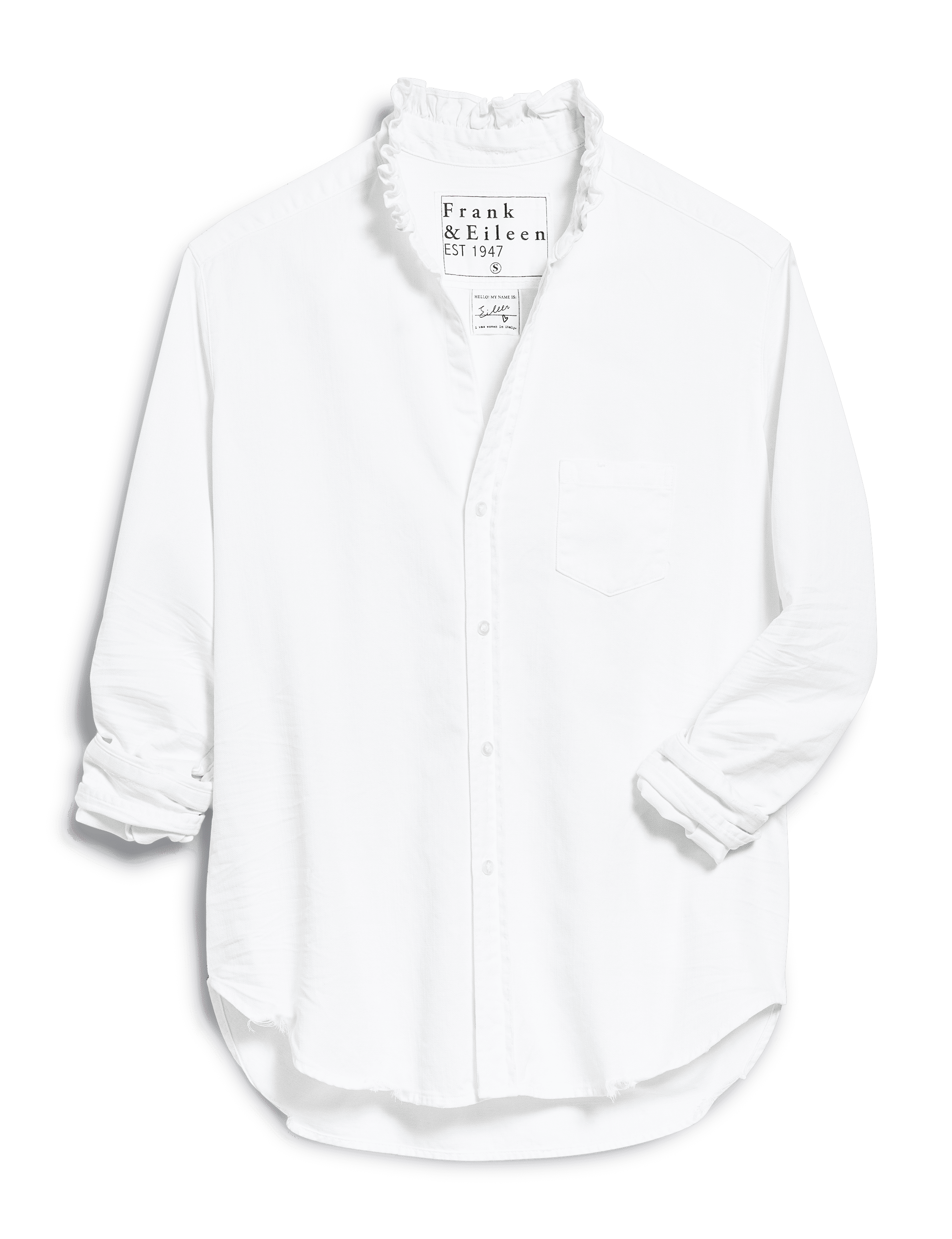 EILEEN RUFFLE White, Famous Denim