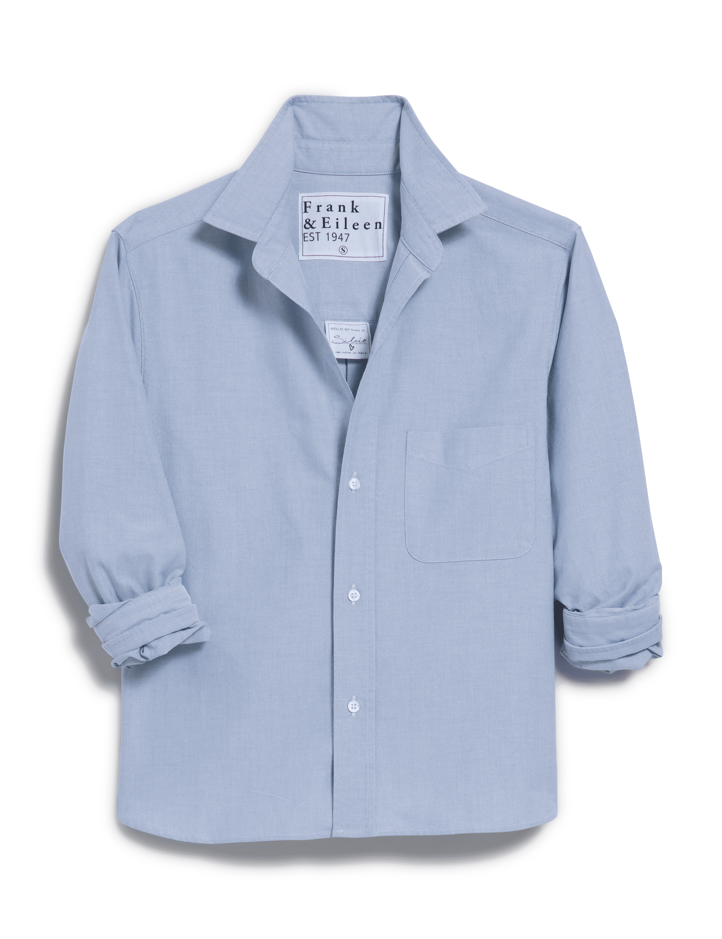 SILVIO Indigo, Italian Brushed Oxford