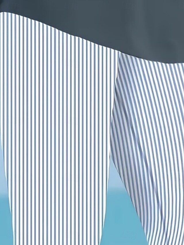 Women's Chinos Leggings Loungewear Vacation Vintage Streetwear Capris High Waist Graphic Striped Printing Comfort Soft Comfortable Stretchy Daily Outdoor Vacation Blue Summer Spring Fall Regular Fit