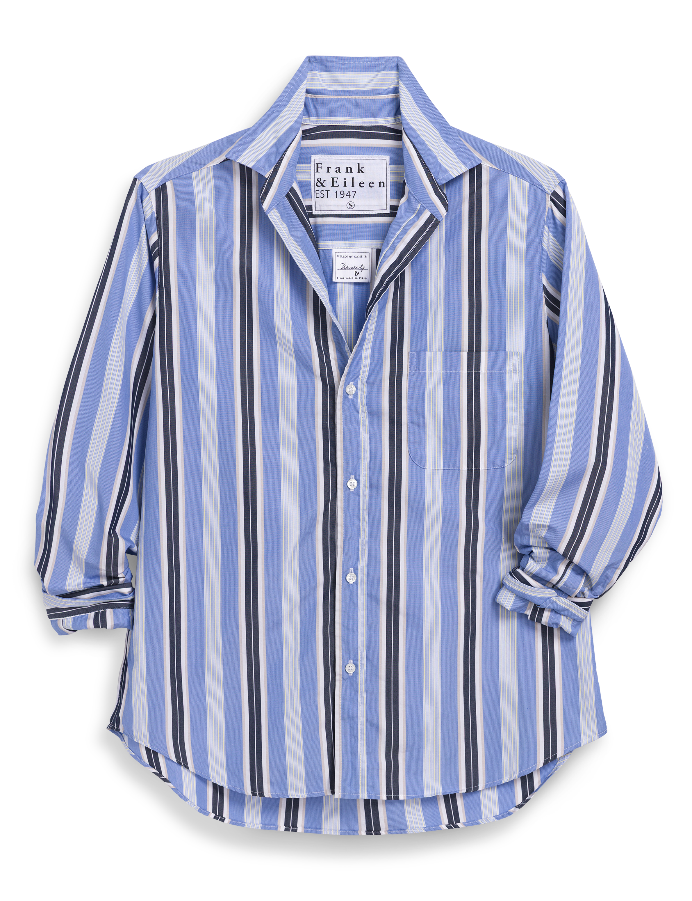 EILEEN Blue with Sand and Navy Stripe, Superluxe