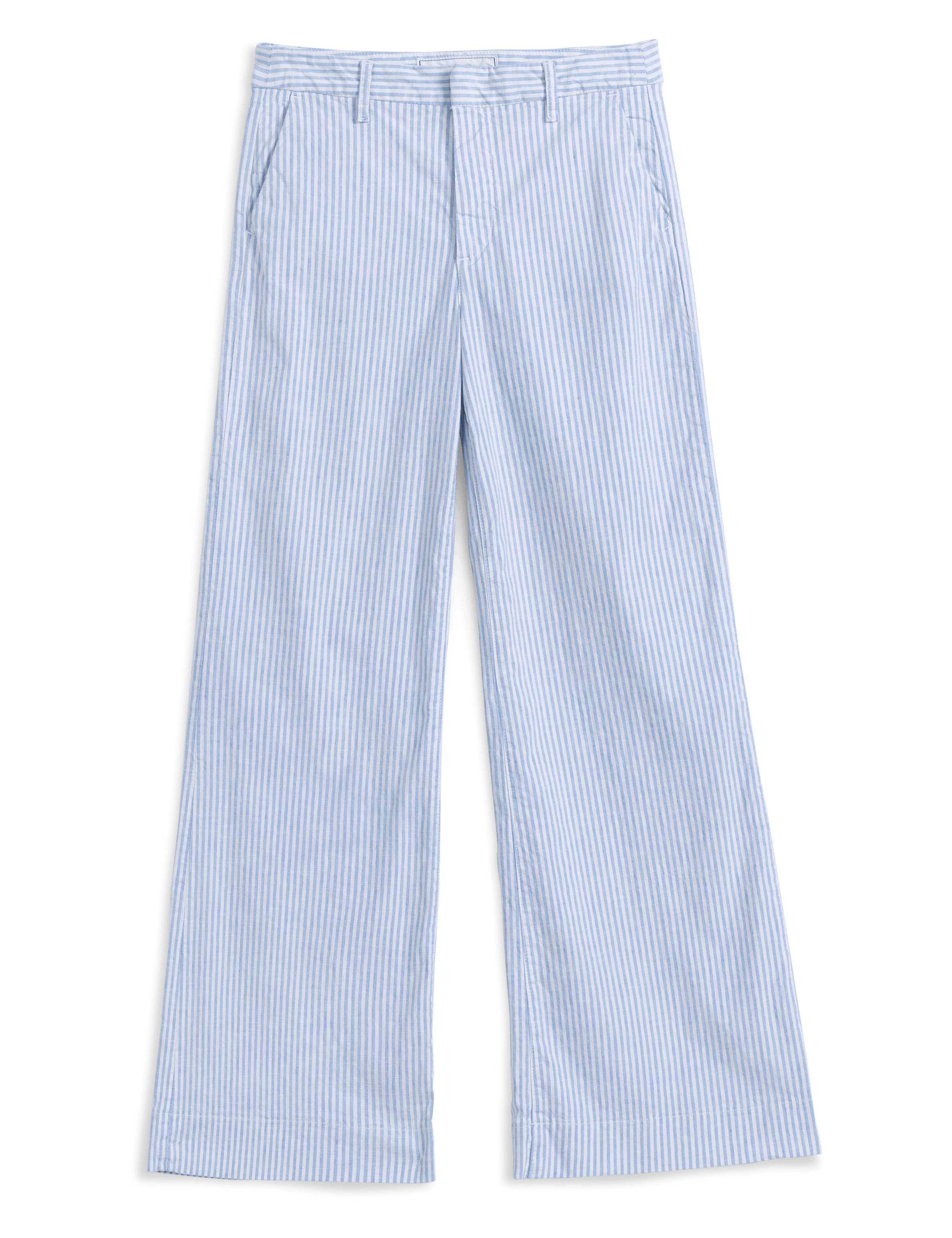 WEST VILLAGE Blue and White Stripe, Italian Performance Linen