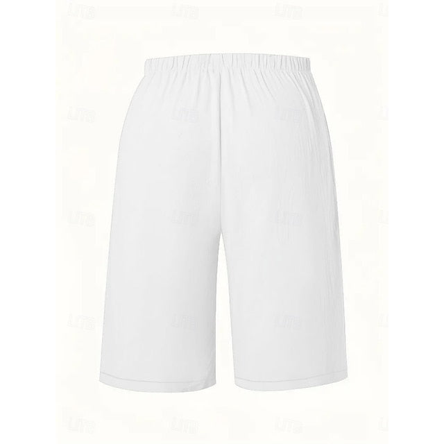Women's Shorts Summer Shorts Bermuda shorts Beach Shorts Vacation Fashion Casual Knee Length High Waist Plain Drawstring Pocket Comfort Lightweight Soft Micro-elastic Outdoor Beach Holiday Blue Army